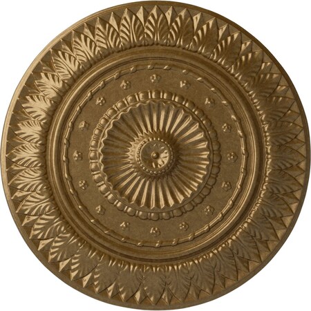 Ekena Millwork Christopher Ceiling Medallion, Hand-Painted Pale Gold, 26 5/8"OD x 2 1/4"P CM26CSPAS